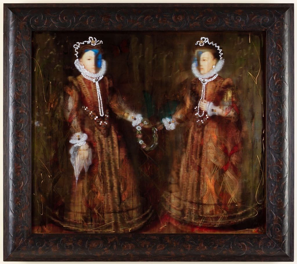 SOLD! My Diary, Layered Mixed Media, 32x36