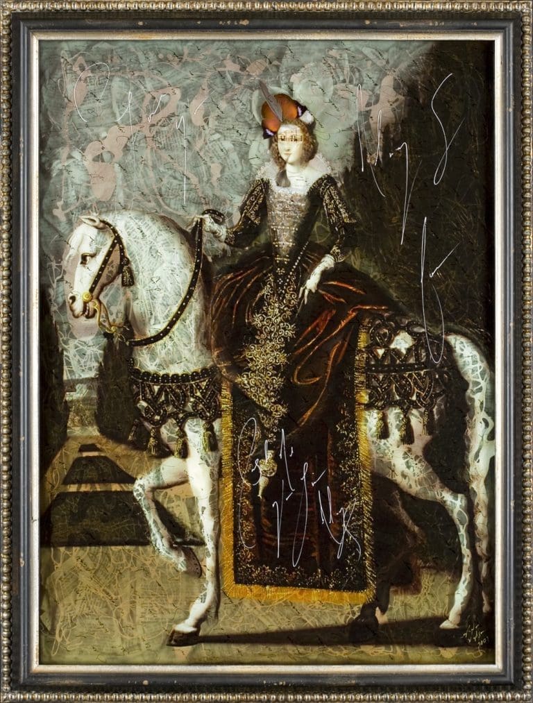 Always and Forever 44 x 36 inches Layered Mixed Media