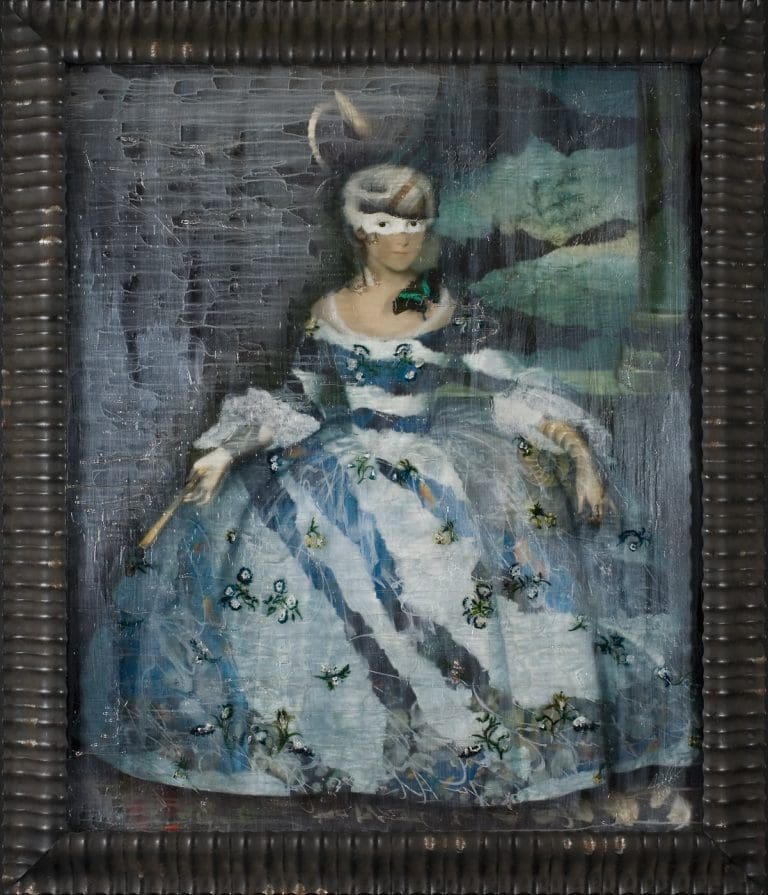 Always Calm Beneath 61 x 51 inches Layered Mixed Media