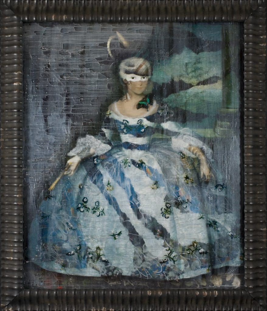 Always Calm Beneath 61 x 51 inches Layered Mixed Media