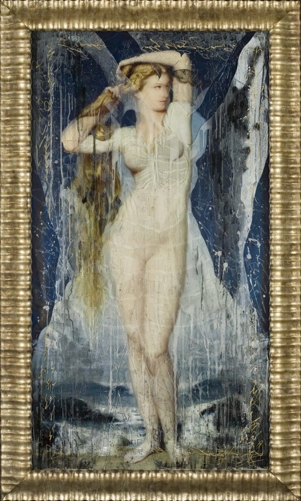 Distant Shores Calling Me Back 69 x 42 inches Layered Mixed Media