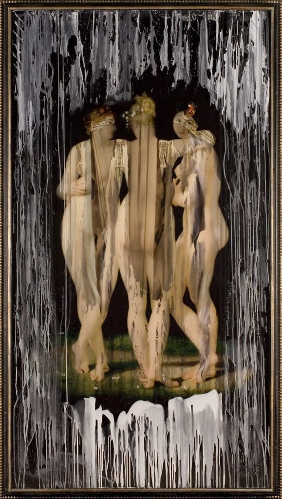 Gracefully Yours 95 x 52 inches Layered Mixed Media