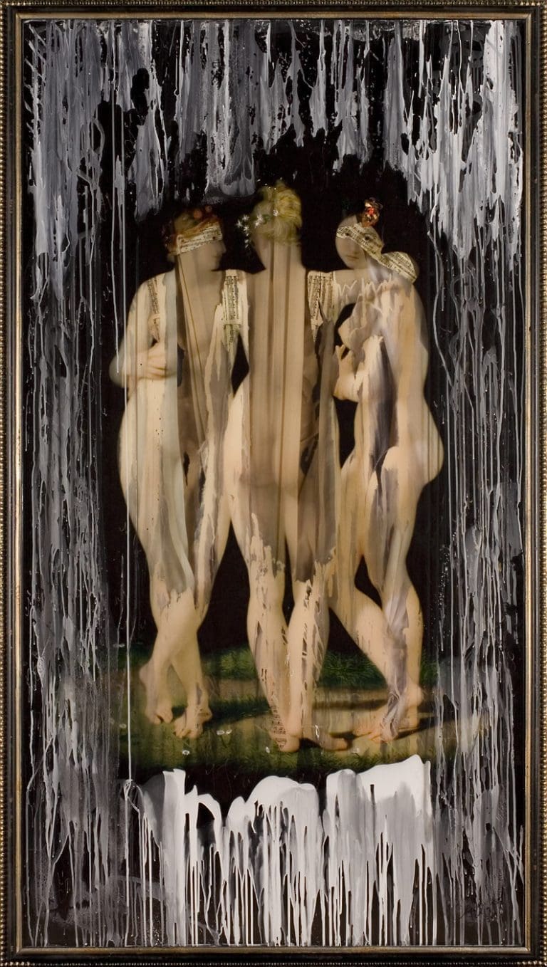 Gracefully Yours 95 x 52 inches Layered Mixed Media