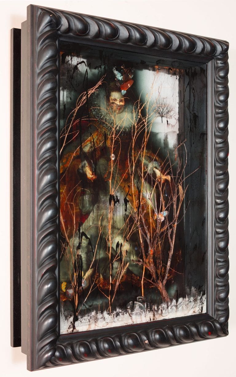 Another Season's Past 28x 22 Layered Mixed Media - Permanent Collection: Dallas Museum of Biblical Arts