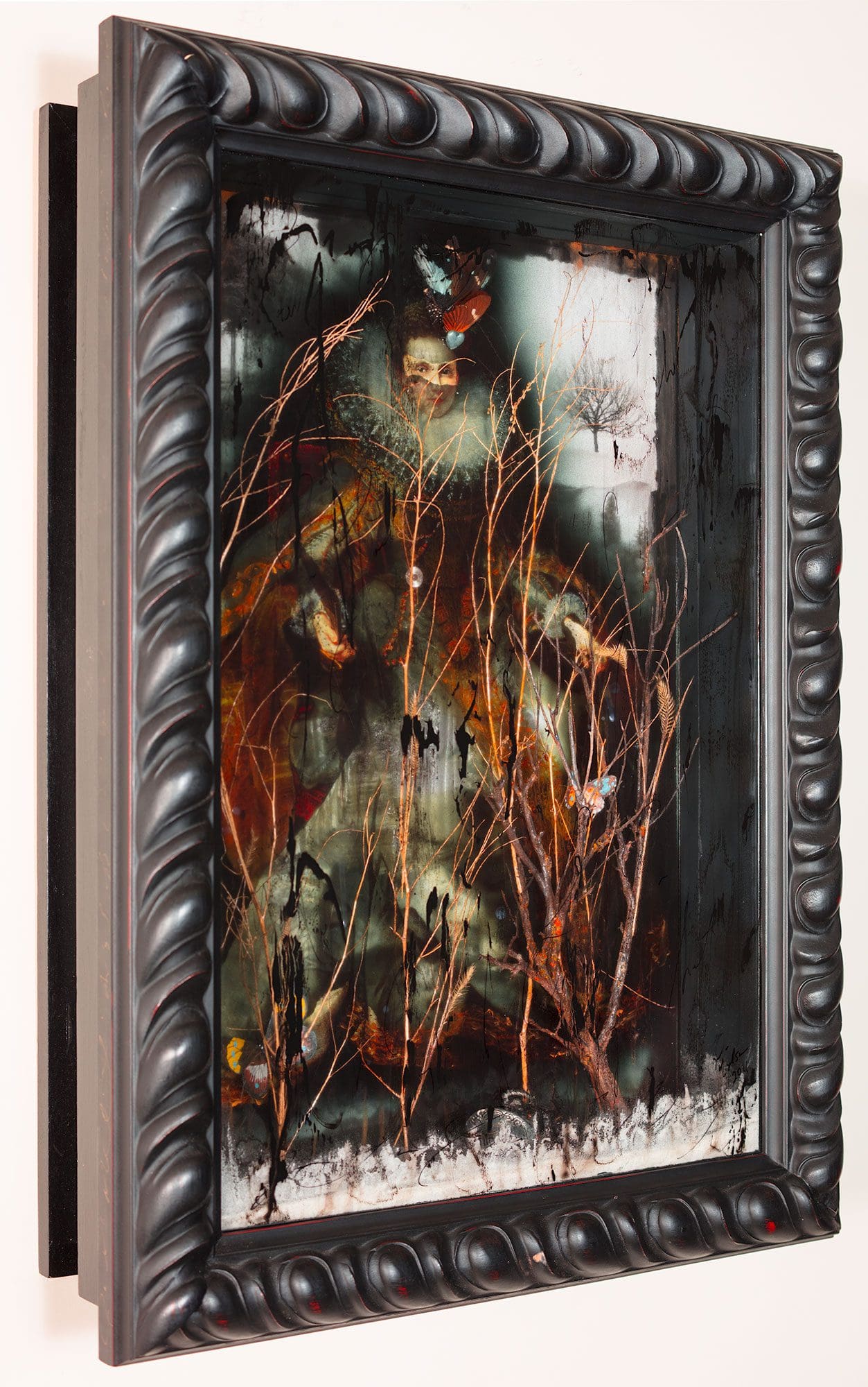 Another Season's Past 28x 22 Layered Mixed Media - Permanent Collection: Dallas Museum of Biblical Arts