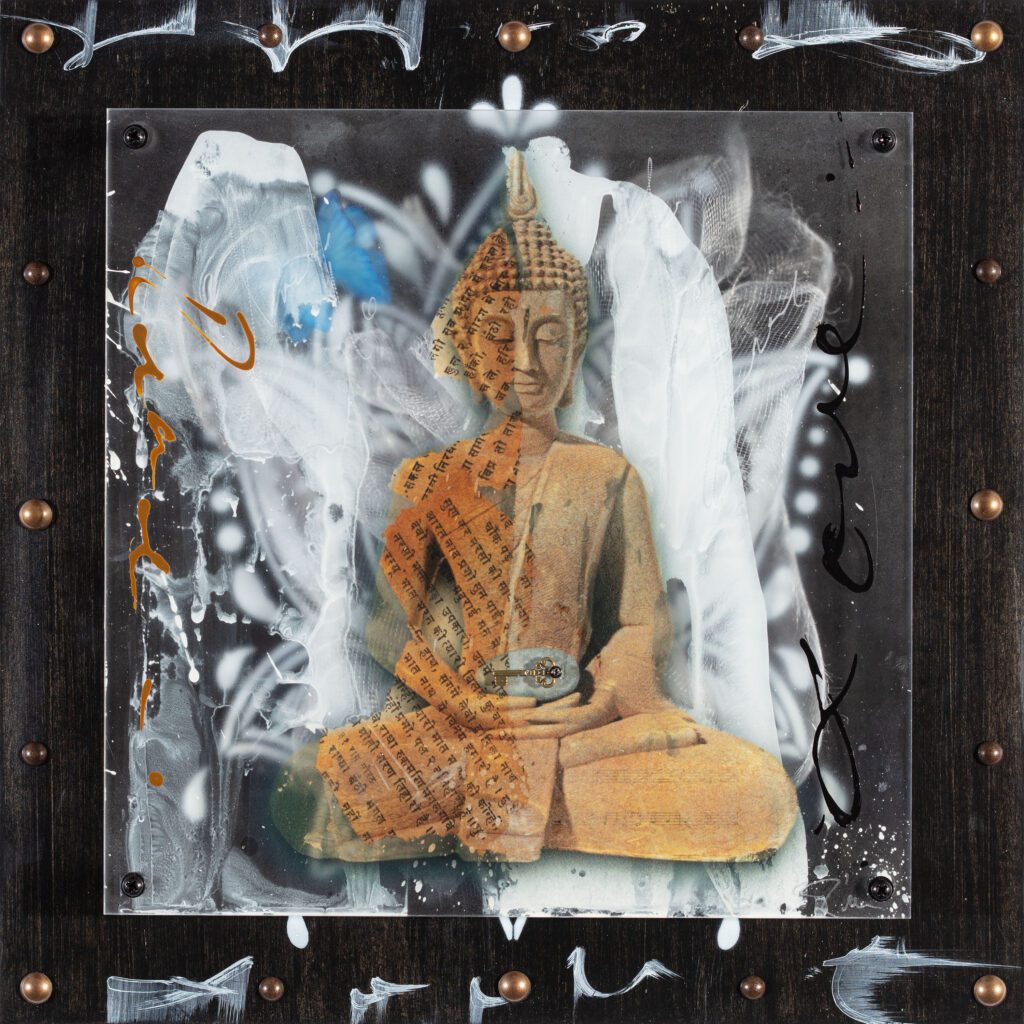 Honor Yourself 13x13 Layered Mixed Media