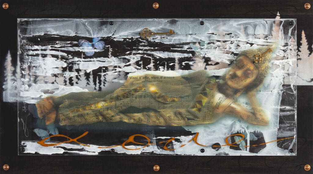 Nature's Harmony 13x23 Layered Mixed Media