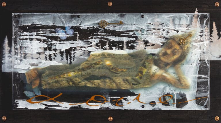 Nature's Harmony 13x23 Layered Mixed Media